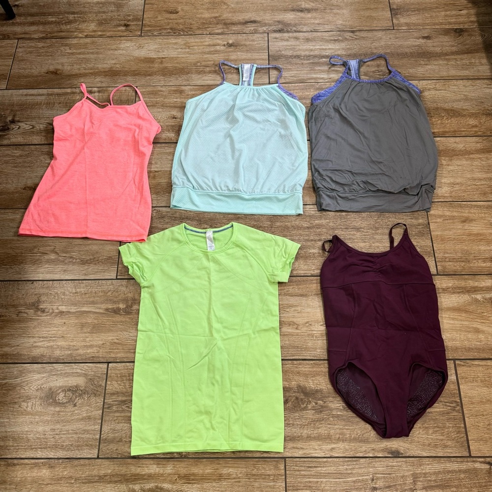 IVIVVA By Lululemon Girl Lot Of 10 Sz 14 Jackets Fleece Pants Leggings Leotard - Picture 2 of 14